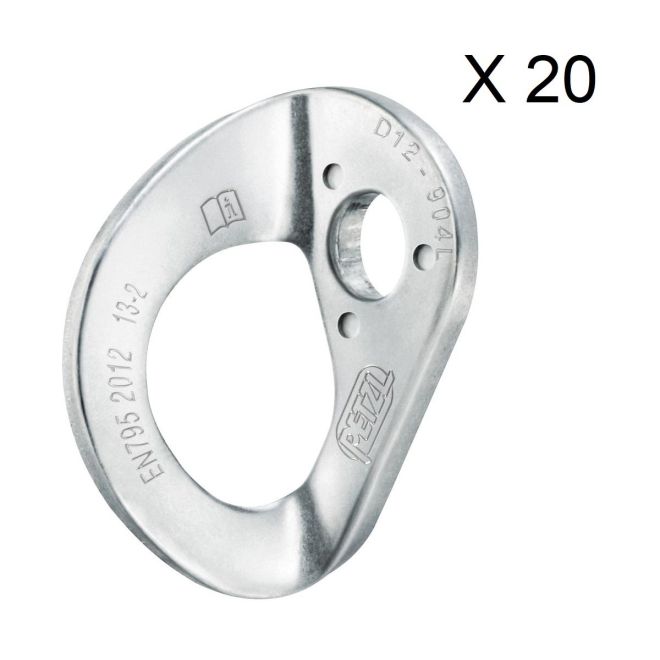 Petzl Coeur HCR πλάκα 12 mm 20-Pack