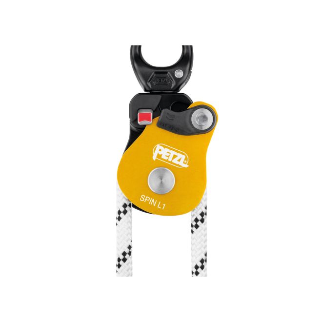 Petzl Spin L1-Yellow Einfache Umlenkrolle für Höhenarbeiten