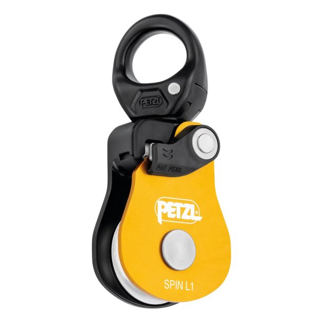 Petzl Spin L1-Yellow Einfache Umlenkrolle für Höhenarbeiten