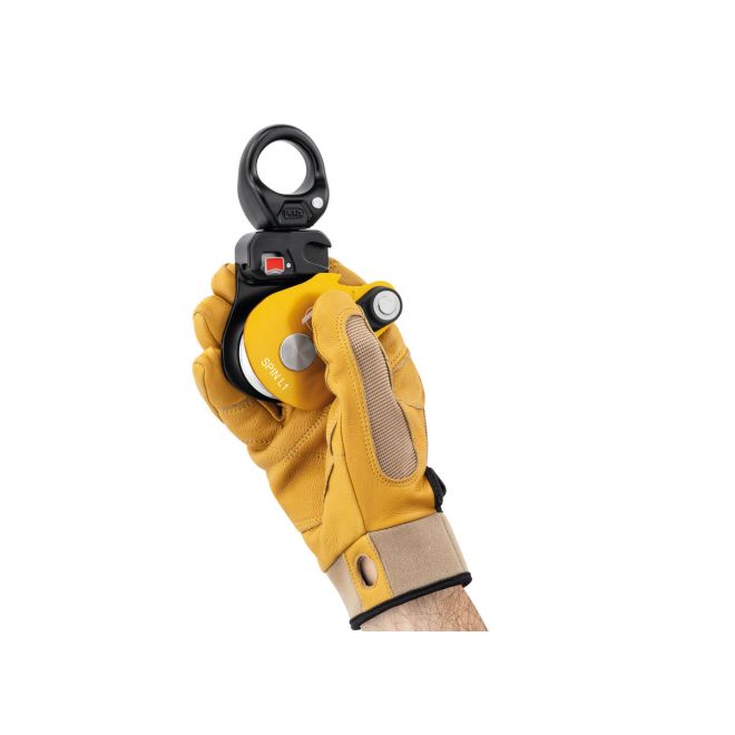 Petzl Spin L1-Yellow Einfache Umlenkrolle für Höhenarbeiten