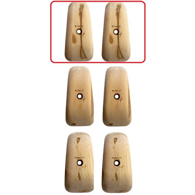 Metolius Wood Grips Pinch 0° σετ 6 αναρριχητικών χεριών