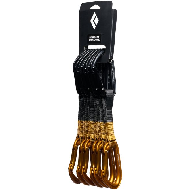 Black Diamond Hotforge Quickpack set climbing quickdraws