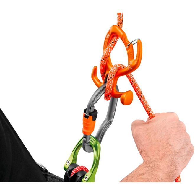 Petzl Push + 9 mm ultra-resistant semi-static rope for canyoning and caving
