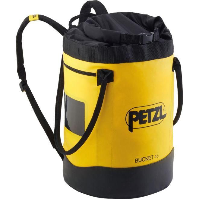 Petzl Bucket 45 αυτοστηριζόμενη τσάντα για εργασία σε ύψος και μεγάλα τοιχώματα