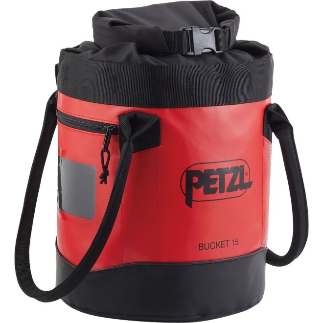 Petzl Bucket 15 αυτοστηριζόμενη τσάντα για εργασία σε ύψος και μεγάλα τοιχώματα