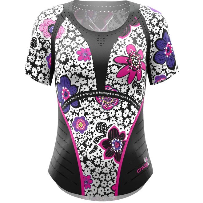 Crazy Idea T-Shirt Laser Woman Frauen Shirt