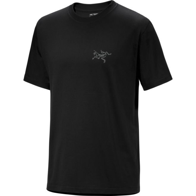 トップス ARC'TERYX Kragg SL Cotton Bird Word SS M Shop Mens Kragg SL Cotton Bird Word SS - Alpine Blue / Stone