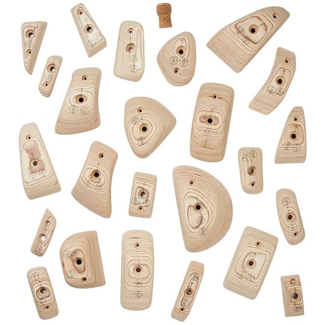 Moon Wood Holds Set B 24 climbing holds