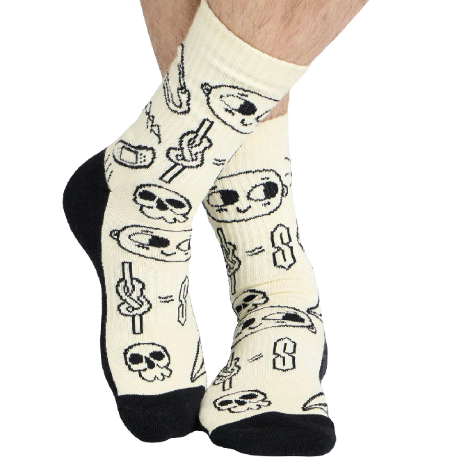 YY Vertical Climber Doodle Socks socks