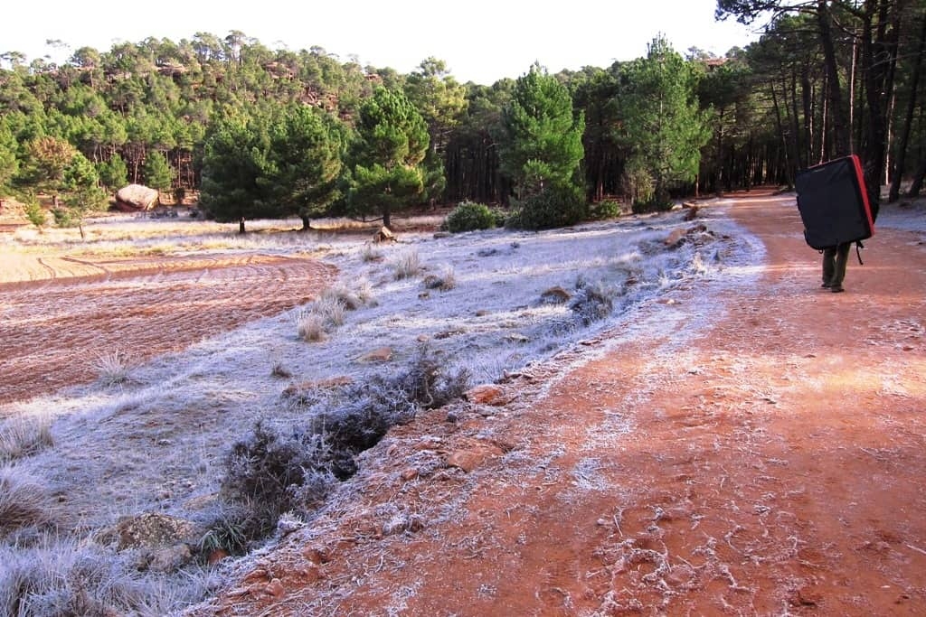 Albarracin arrampicata boulder Spagna