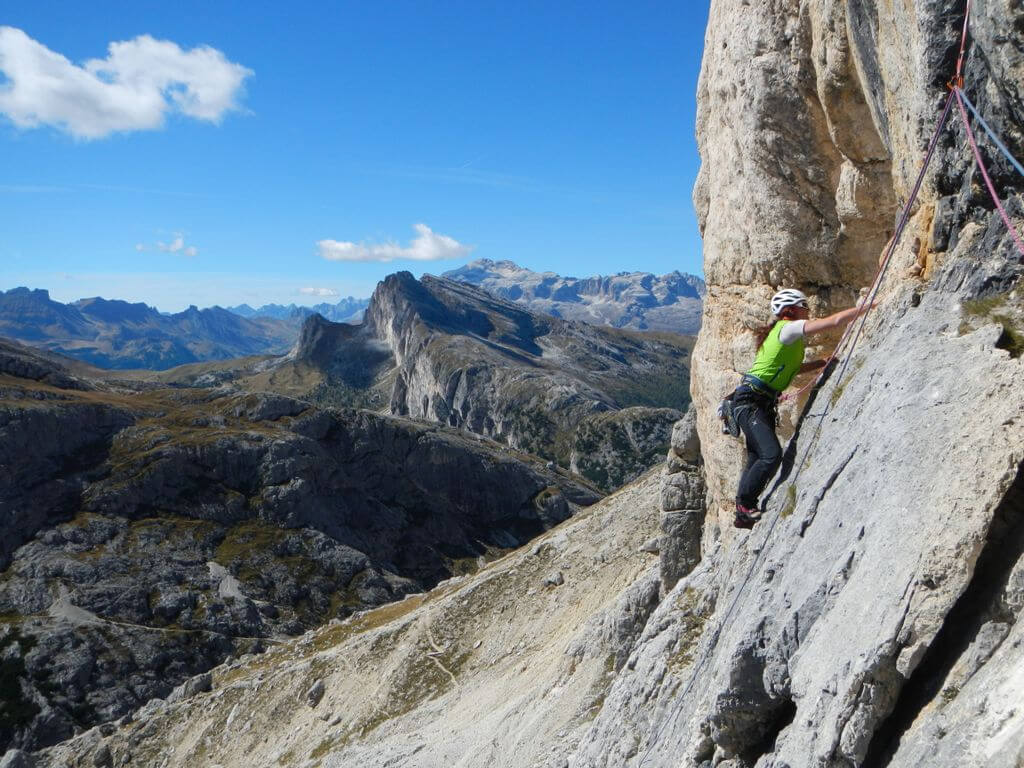 andrea basso multipitch climbing