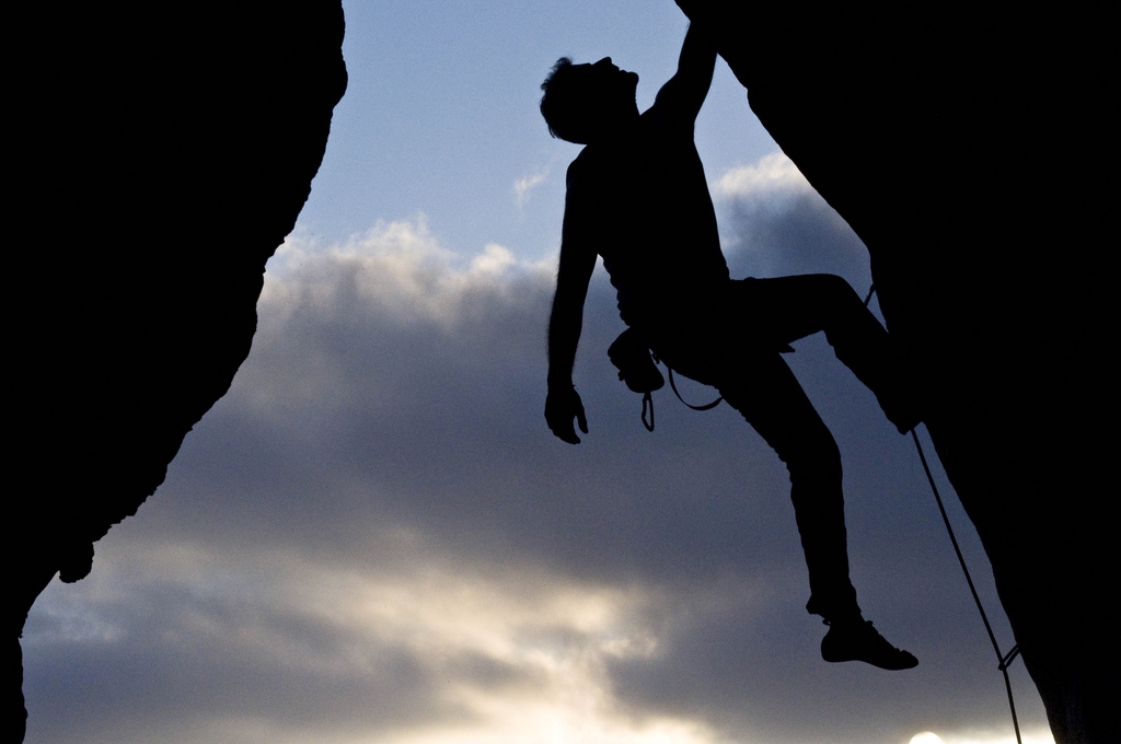 arrampicata a vista falesia
