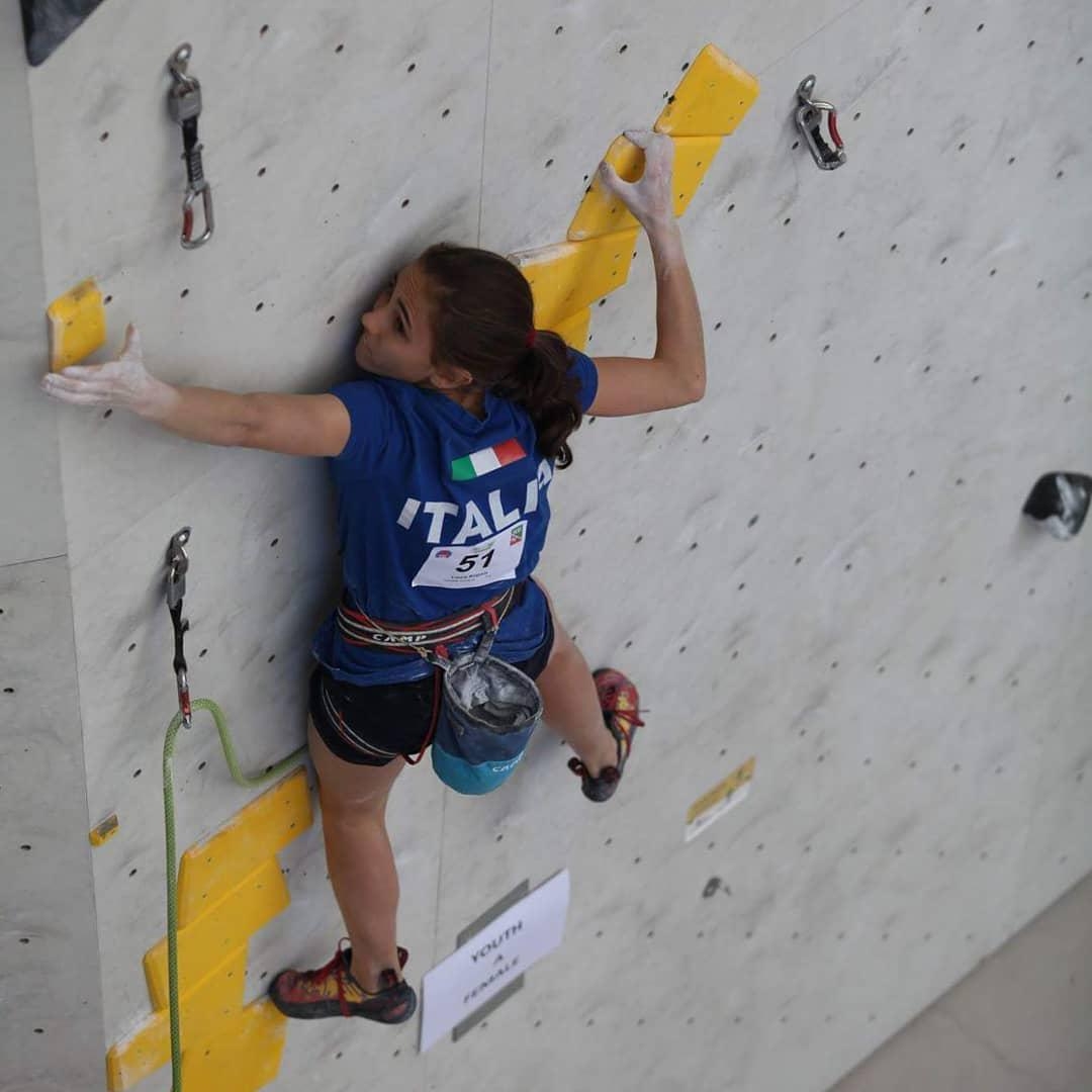 Laura Rogora lead climb Brunico