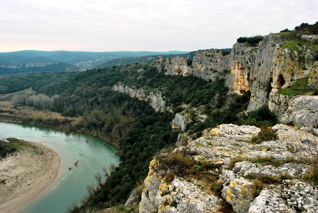 Russan falesia arrampicata inverno
